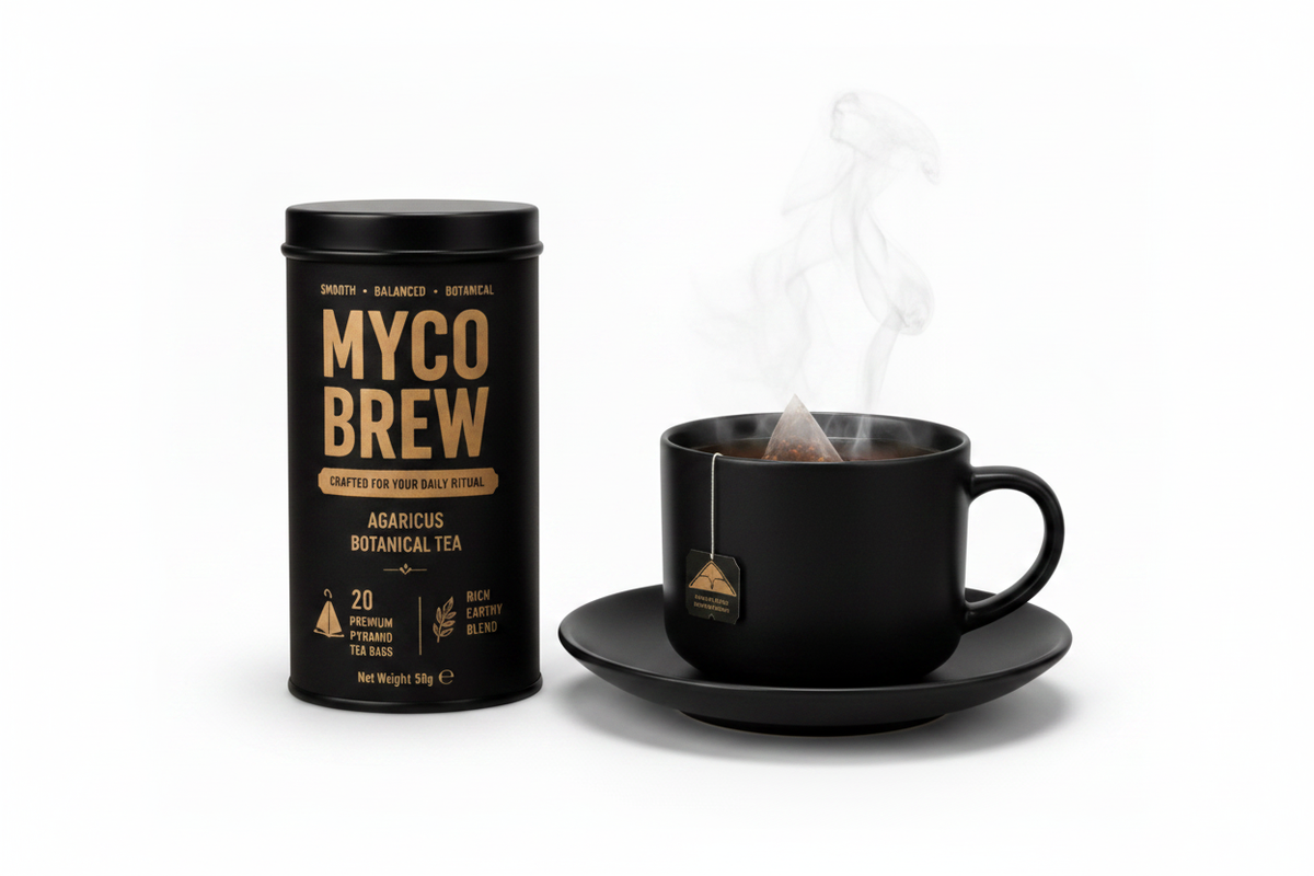 Agaricus Tea with Mug