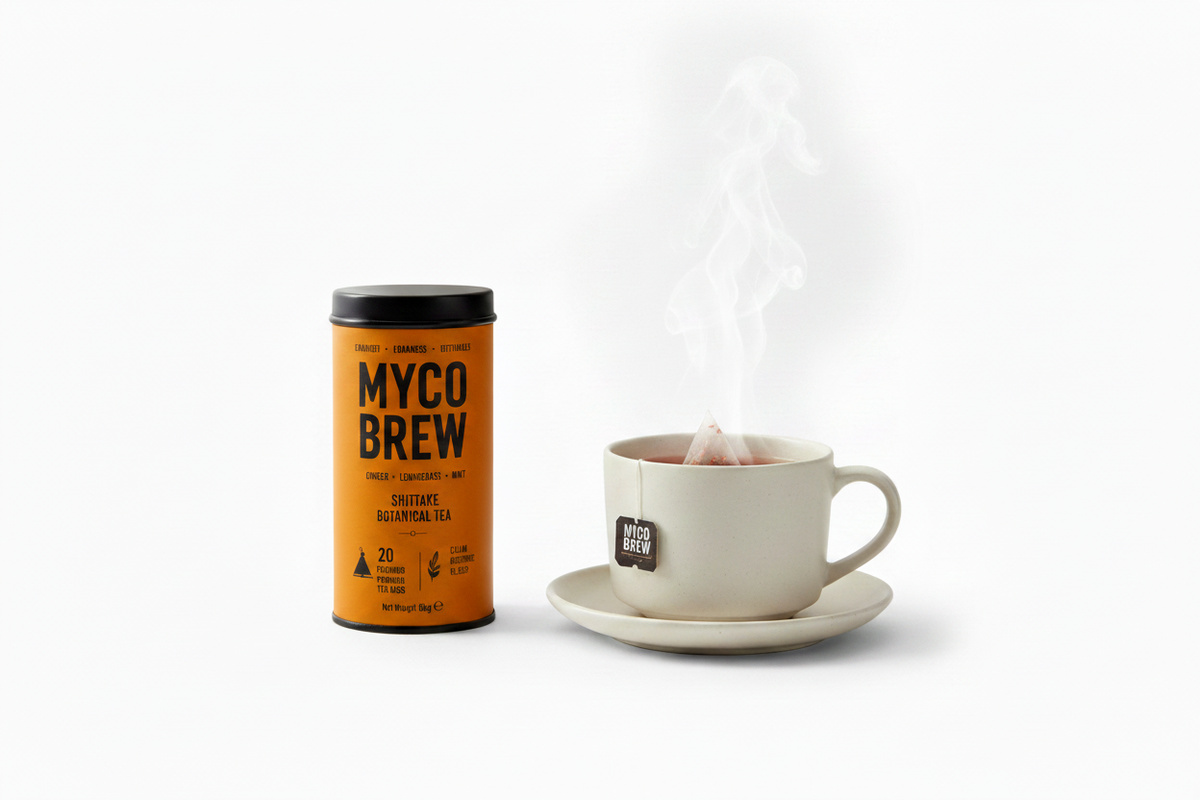 MycoBrew Orange Tin with Cup