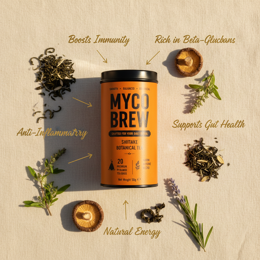 MycoBrew Shiitake Benefits Callout